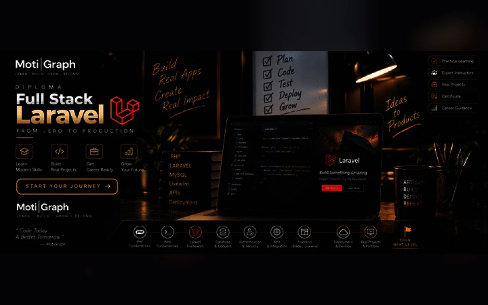 صورة كورس تطوير Full-Stack Laravel